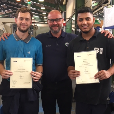 Apprentices Joe and Mohammed